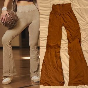 NWOT FREE PEOPLE Movement GOOD KARMA Flare Leggings (short inseam)